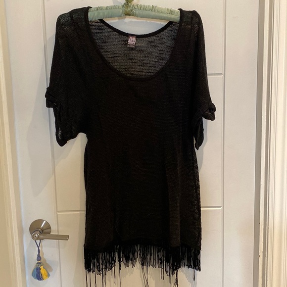 Free people sheer boho tunic size L - Picture 1 of 4